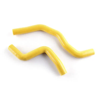 YELLOW FITS 2005-2007 2006 MITSUBISHI LANCER SILICONE RADIATOR INTAKE HOSES - Image 1 of 4
