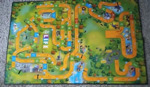 GAME OF LIFE REPLACEMENT BOARD / 1999 FOLDS Rectangle in Quarters / BOARD ONLY - Picture 1 of 2