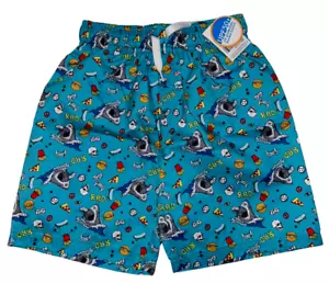 Highland Original Rad Shark Boys Swim Trunks Kids Swimming Shorts Sz4 thru Sz 7 - Picture 1 of 1
