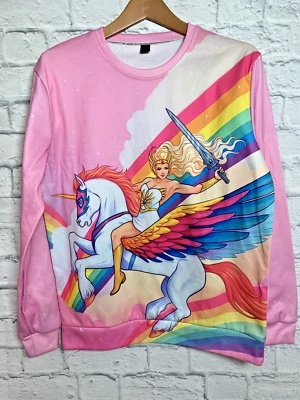 Sudadera She-Ra Riding Swift Wind, colorido diseño arco iris para mujer talla pequeña. Foto 1 de 4