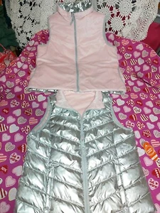 WONDER NATION GIRLS SPRING REVERSE PINK FLEECE/SILVER 1/2 OFF! SZES REG& PLUS! - Picture 1 of 9