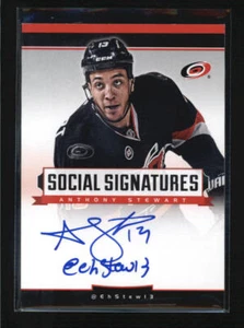 ANTHONY STEWART 2012/13 12/13 PANINI SOCIAL SIGNATURES AUTO (BV=$10) AG1190 - Picture 1 of 1