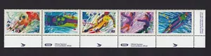 OLYMPIC = ALBERTVILLE FRANCE = CANADA 1992 #1403a MNH Strip FOLDED - Picture 1 of 1