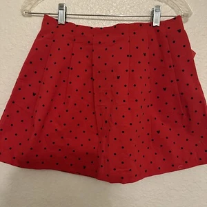 Oh My Disney Skirt Size Medium Women's Skirt Pleated Polka Dots Mickey Red SI49 - Picture 1 of 4