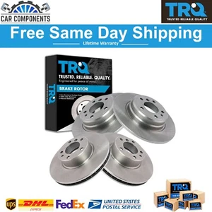 TRQ New Front & Rear Brake Rotors Set For 1995-2001 BMW 740i 740iL 1995 850CSi - Picture 1 of 6