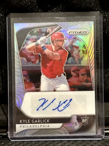2020 Panini Prizm Baseball Kyle Garlick SILVER Rookie Auto Phillies Autograph - Imagen 1 de 2