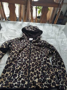 Kimball Kids Girls' Fleece Jacket Fur Lined XL Animal Print Preow - Picture 1 of 6