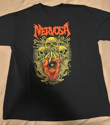 Camisa Nervosa - Hombre XL - Thrash Metal - Brasil - **Exclusiva Caja Metalhead ** Foto 1 de 4
