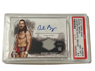Bryan Danielson Auto Shirt Daniel Bryan Autograph relic PSA 8.5 POP 1/1 AEW sp - Image 1 of 4