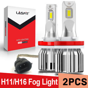 2x LASFIT H11 H16 H8 LED Bulbs Fog Driving Light 6000K Super Bright Free Return