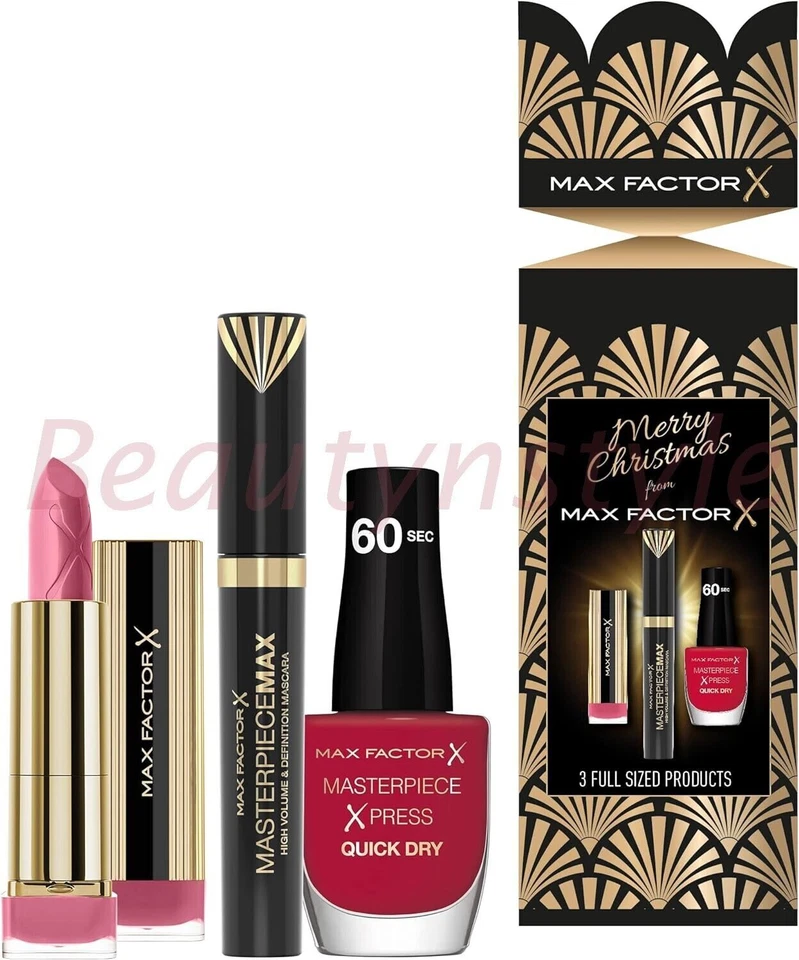 Max Factor Christmas Cracker 3 Piece Gift Set - Image 1 of 4