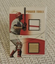 2004 Flair Power Tools Jim Thome Gm Used Memorabilia #'d 43/75