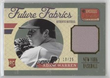 2013 Panini America's Pastime Future Fabrics Gold /25 Adam Warren #AW Rookie RC