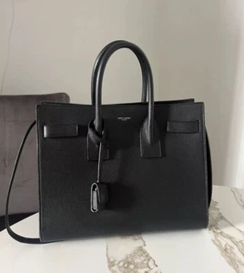 Saint Laurent Classic Sac De Jour Small Grained Leather, Black - Picture 1 of 14