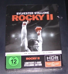 Rocky II (1979) New Year's Eve Stallone Limited steelbook 4K blu ray+blu ray New - Imagen 1 de 4