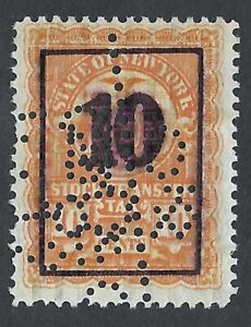 1914 State of New York Stock Transfer 10 cent Orange  #NY ST68   (1136)