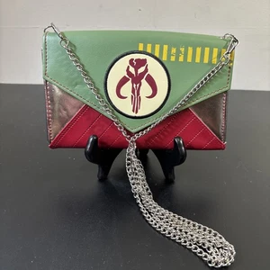 Star Wars Mandaloriano Imitación Cuero Boba Fett Sobre Bolso sin asas Cartera Cadena Correa - Imagen 1 de 6