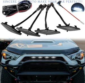 For 4Runner TRD PRO 2014-2024 Raptor Style Amber Grill White LED Lights Kit 4Pcs - Picture 1 of 10