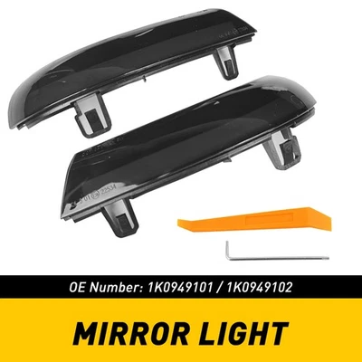 Ajuste 2003-2010 VW Sharan 2006-2008 VW EOS ámbar espejo retrovisor lateral luz LED lámpara Foto 1 de 4