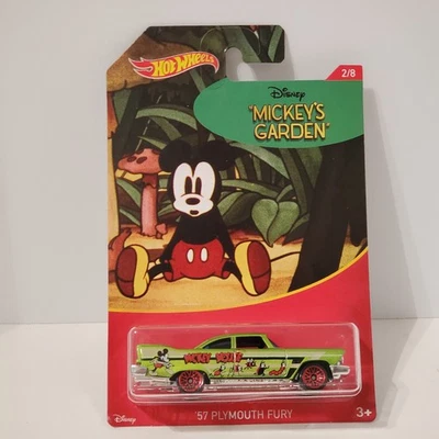 Hot Wheels '57 Plymouth Fury Disney Mickey’s Garden 2/8 Mickey Mouse Series - Image 1 of 4