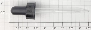 Acme 101-BC Bottle Cap Eye Dropper for Smoke Fluid -Straight Glass Tip - Picture 1 of 1