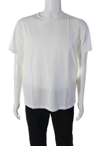 Theory Mens Round Neck Short Sleeve Casual Basic T-Shirt White Size L - Picture 1 of 4