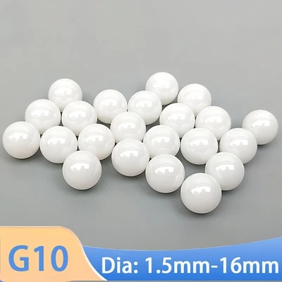 Zirconia Ceramics Ball Dia 1.5mm-16mm G10 Ceramic Bearing Ball White Round Ball - Image 1 of 4