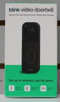 Blink Video Doorbell NEW 2025 2nd Gen Add-On - Black - Image 1 of 4