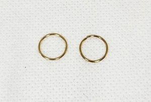 Anelli Naso Titanio Anodizzato su Acciaio Chirurgico 20GA - 0,8mm Lunghezza 5/16" - Foto 1 di 2