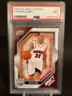 130423882 Stephen Curry 2009 Upper Deck Draft Edition #34 Rookie RC PSA 9 - Image 1 of 2