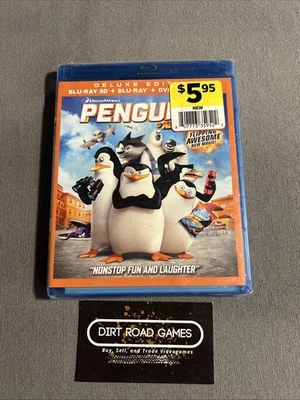 Penguins Of Madagascar 2D + 3D Blu-ray Deluxe Edition - Brand New & Sealed - Image 1 of 4