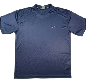 Camisa de entrenamiento Nike Dri Fit para hombre talla XL azul marino manga corta cuello redondo - Imagen 1 de 7
