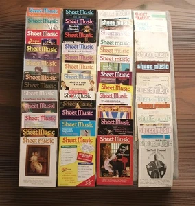 Lot of 48 Vintage SHEET MUSIC Magazine Various 1977-1997 Issues most are 90s era - Picture 1 of 17