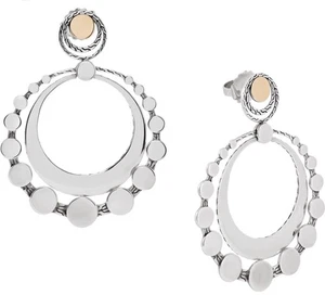 JOHN HARDY Ohrringe Hanging Dot Design 18K GOLD & Sterling Silber mit Staubbeutel - Bild 1 von 16