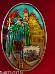 Gruss vom Oktoberfest stocknagel medallion G9941 - Picture 1 of 1