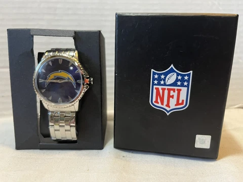 San Diego Chargers Wrist Watch Stainless Steal Back. GameTime. Never Worn Cover