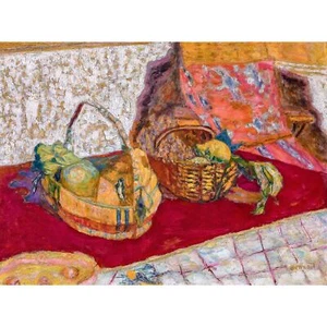 Pierre Bonnard, Two Fruit Baskets, 1935, Canvas Print, 24" x 32" + Border - Picture 1 of 10