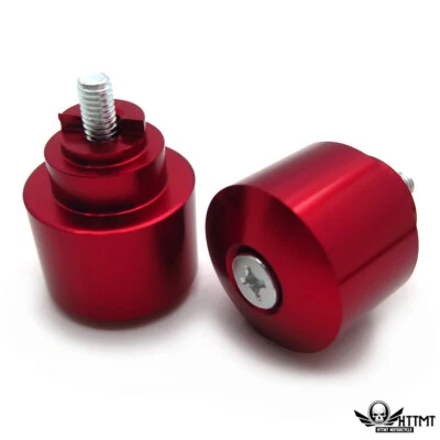 Red Handlebar Bar Ends For Honda Cbr 600 900 929 954 1000 1100 Rr F4I F4 1986-20 - Image 1 of 4