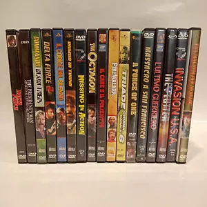 LOTTO DVD FILM MOVIE D'AZIONE CHUCK NORRIS 17 PEZZI ITALIANO VARI TITOLI - Foto 1 di 3