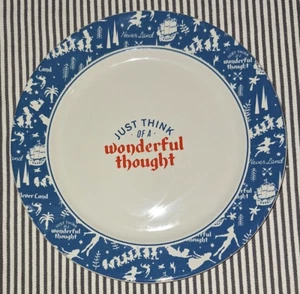 DISNEY PETER PAN TINK HOOK "Just Think A Wonderful Thought" NEVERLAND 11" TELLER - Bild 1 von 8
