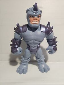 Marvel Mega Mighties 10” Rhino Figure Playskool Rare Posable, Hasbro Heroes