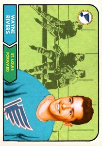 Custom made OPC like 1968-69 St. Louis Blues Wayne Rivers Hockey card