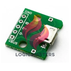 5PCS MICRO USB to DIP Adapter 5pin female connector B type pcb converter - Picture 1 of 1