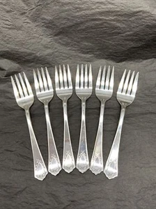 Arion Silver Plate Forks Jewell c1916 Lot of 6  - Picture 1 of 7