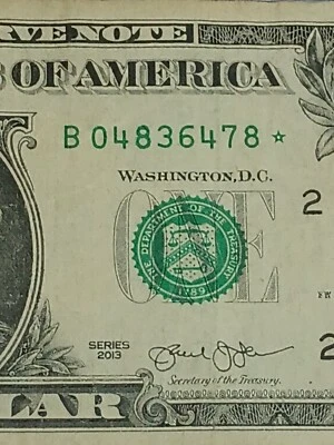 2013 $1 B NEW YORK BEP⭐STAR NOTE POSSIBLE DOUBLE RUN FORT WORTH TX, (B04836478*) - Image 1 of 4
