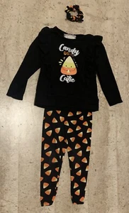 BTween Trick Or Treat Candy Corn Cutie 2-Pc Toddler Halloween Outfit 2T - Picture 1 of 4