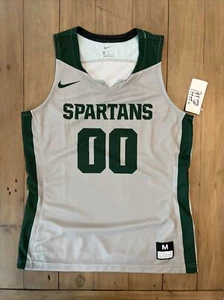 Nike Michigan State Spartans #00 Basketball Game Jersey Women's M Gray 932227 - Picture 1 of 2
