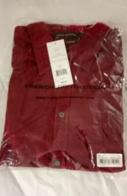 CAMISA INFORMAL DE PANA ROJA DE GALES BOINA FRAMBUESA BOINA DE FRAMBUESA PARA HOMBRE TALLA XL Foto 1 de 2