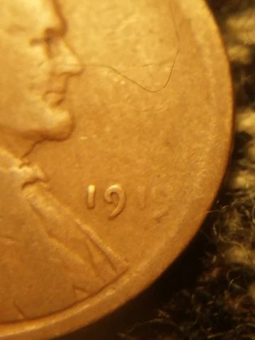 1919 p Lincoln wheat cent missing digits Cover
