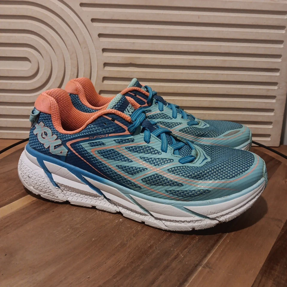 Hoka One One Clifton 3 Women's Sz 9.5 Running Athletic Sneakers 1012045  - Image 1 of 4